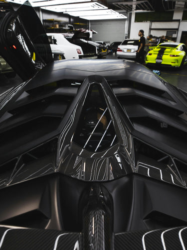 Lamborghini with carbon fiber.