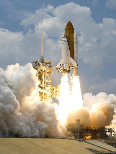 U.S. Space Shuttle Lifts Off with Aramid Fiber Material